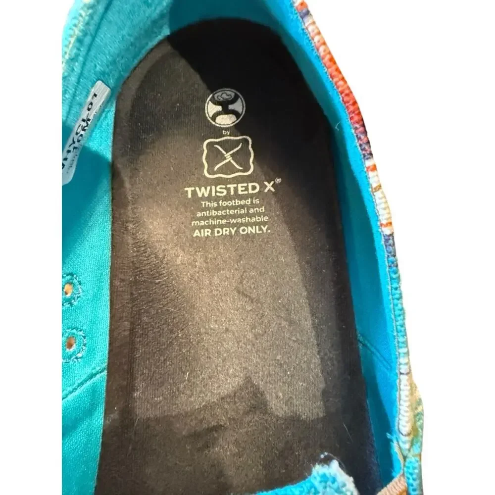 Twisted X Men’s Size 10 Slip-On Canvas Shoes Serape Stripe